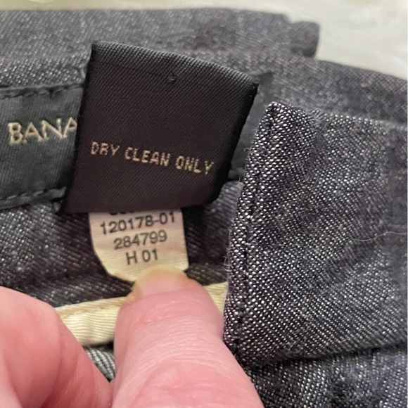 BANANA Republic men’s cotton/wool blend grey trouser slacks size 35 x 32 - Picture 5 of 5